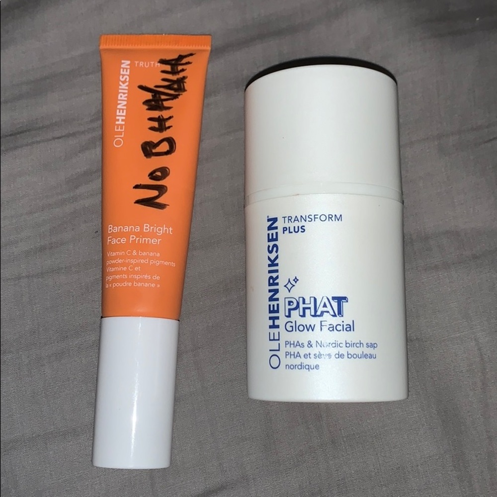Ole Henriksen banana primer and phat glow facial